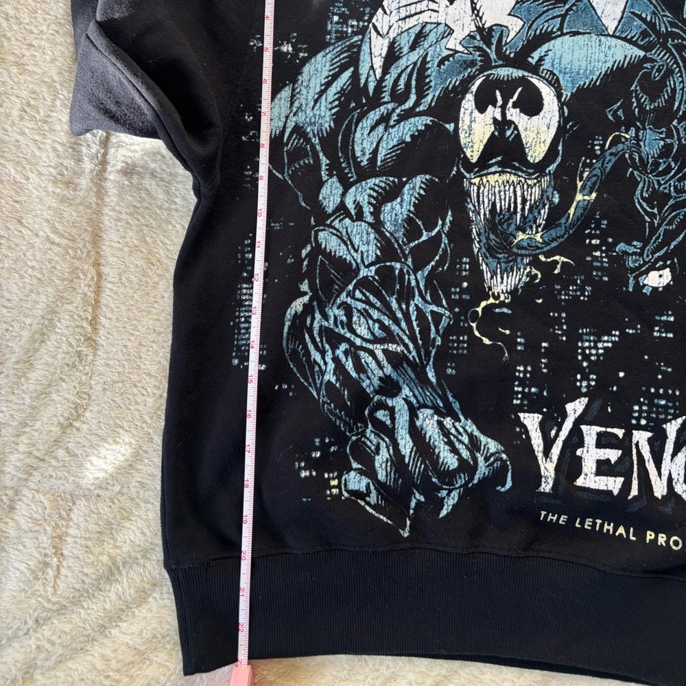 Marvel Venom The Lethal Protector Black Graphic Hoodie Size Small - Picture 6 of 6